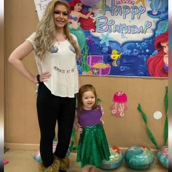 Small Mermaid At Heart Seashell Bra White Shirt 🧜‍♀️ - Picture 3 of 9